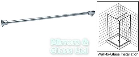 Glass Shower Screen Top Bar Support 6mm-8mm Glass