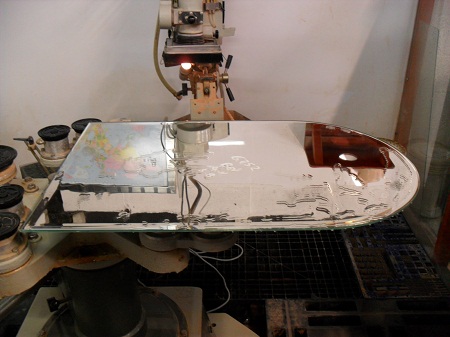 Bevelling arch top mirror to customers requirements bevelling mirror glass