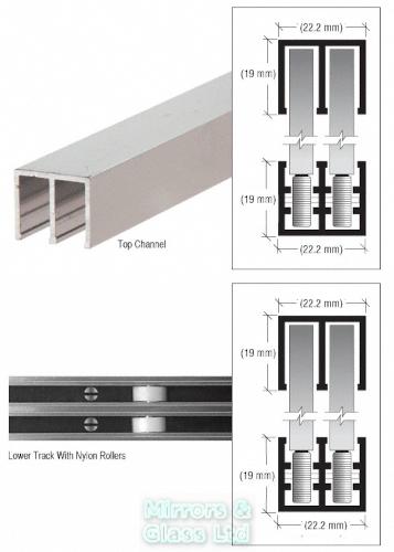 Polished Aluminum Finish Rollertrack