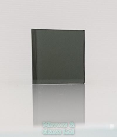 Glass Samples 6mm Grey Tinted Mirror, Dark Grey Mirror Glass