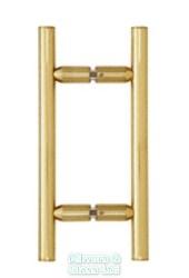 Ladder handle finished in polished brass