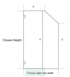 Example drawing we require to manufacture your shower enclosure