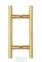 Ladder handle finished in polished brass