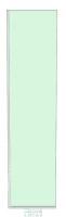 8mm Clear Glass Shower Screen 500mm x 2100mm