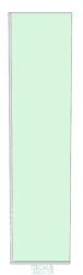 8mm Clear Glass Shower Screen 500mm x 2100mm