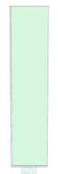 8mm Clear Glass Shower Screen 500mm x 2200mm