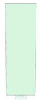 8mm Clear Glass Shower Screen 700mm x 2200mm