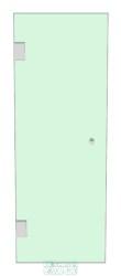 Shower Door 500mm x 1400mm