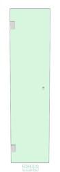 Shower Door 500mm x 2000mm
