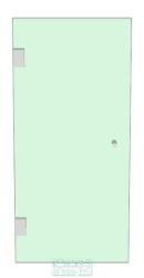 Shower Door 600mm x 1300mm